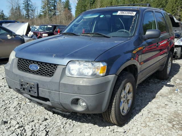 1FMYU93186KA03186 - 2006 FORD ESCAPE XLT BLUE photo 2