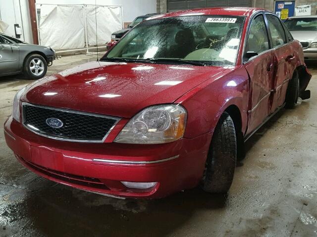 1FAFP24125G138163 - 2005 FORD FIVE HUNDR RED photo 2