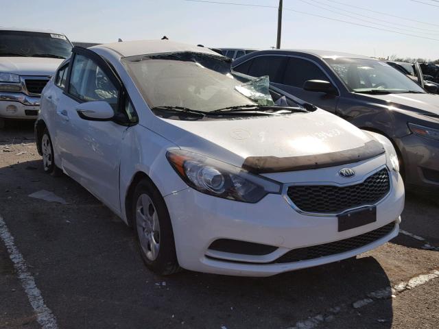 KNAFX4A67F5382424 - 2015 KIA FORTE LX WHITE photo 1