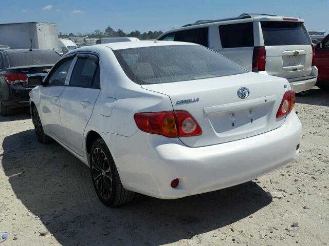 1NXBU4EE1AZ329014 - 2010 TOYOTA COROLLA BA WHITE photo 3