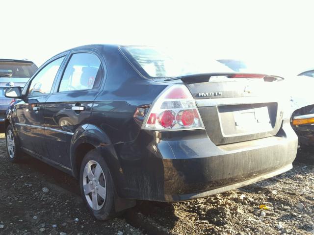 KL1TD56617B081722 - 2007 CHEVROLET AVEO BASE Qara foto 3