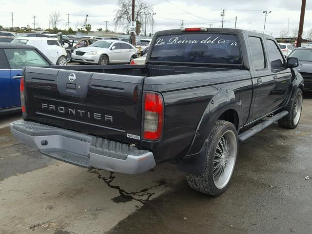 1N6ED29X14C475874 - 2004 NISSAN FRONTIER C BLACK photo 4