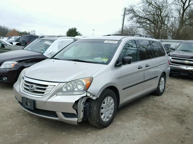 5FNRL382X8B042498 - 2008 HONDA ODYSSEY LX SILVER photo 2