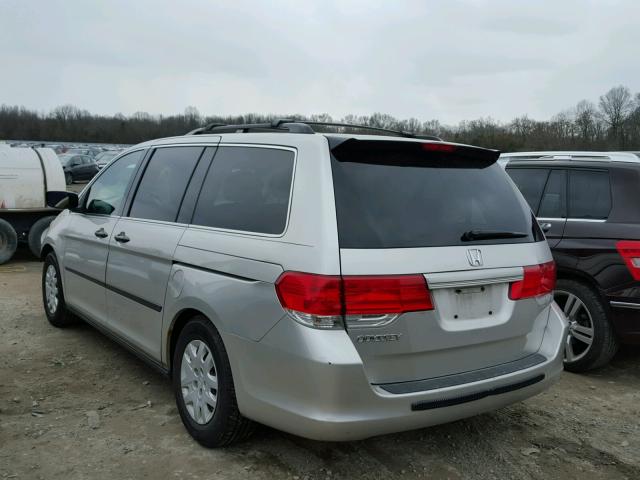 5FNRL382X8B042498 - 2008 HONDA ODYSSEY LX SILVER photo 3