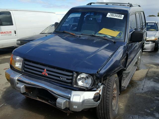 JA4MR41H5TJ005982 - 1996 MITSUBISHI MONTERO LS BLUE photo 2