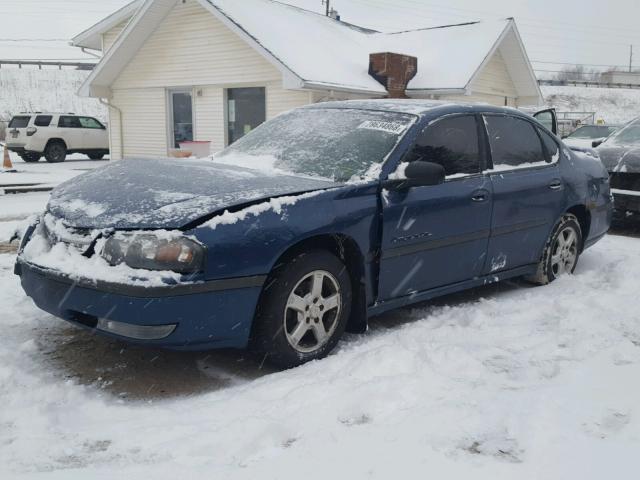 2G1WH52K839236929 - 2003 CHEVROLET IMPALA LS BLUE photo 2