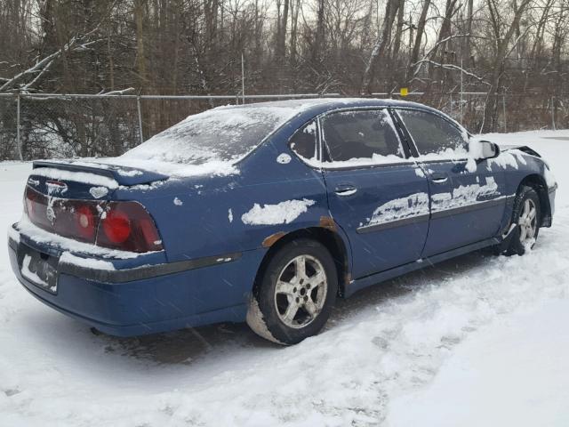 2G1WH52K839236929 - 2003 CHEVROLET IMPALA LS BLUE photo 4