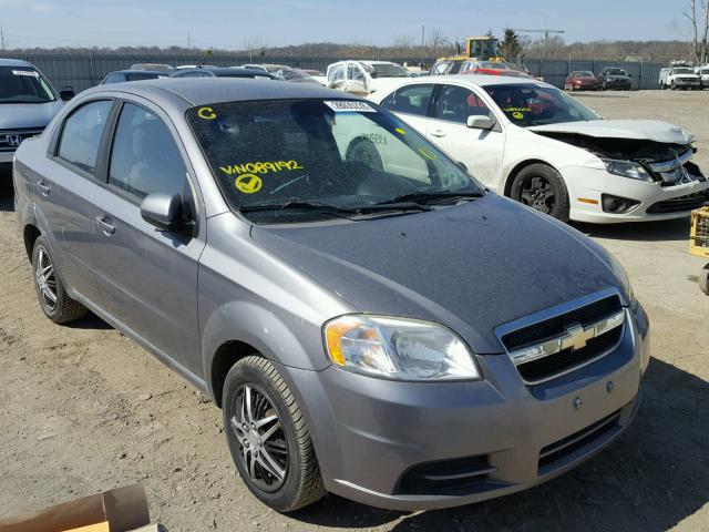 KL1TD5DE3AB089192 - 2010 CHEVROLET AVEO LS GRAY photo 1