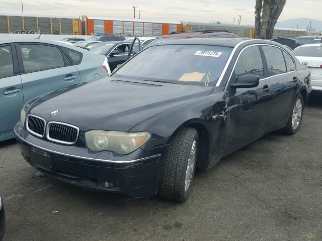 WBAGN634X3DR17278 - 2003 BMW 745 LI BLACK photo 2