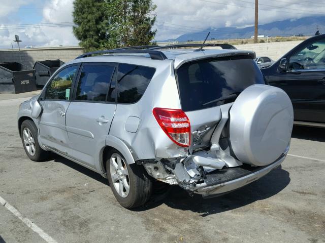 2T3YK4DV4BW013701 - 2011 TOYOTA RAV4 LIMIT SILVER photo 3