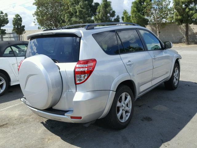 2T3YK4DV4BW013701 - 2011 TOYOTA RAV4 LIMIT SILVER photo 4