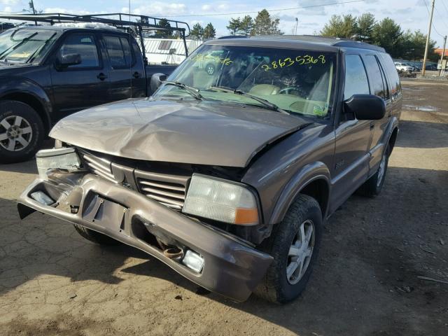 1GHDT13W412151163 - 2001 OLDSMOBILE BRAVADA BROWN photo 2