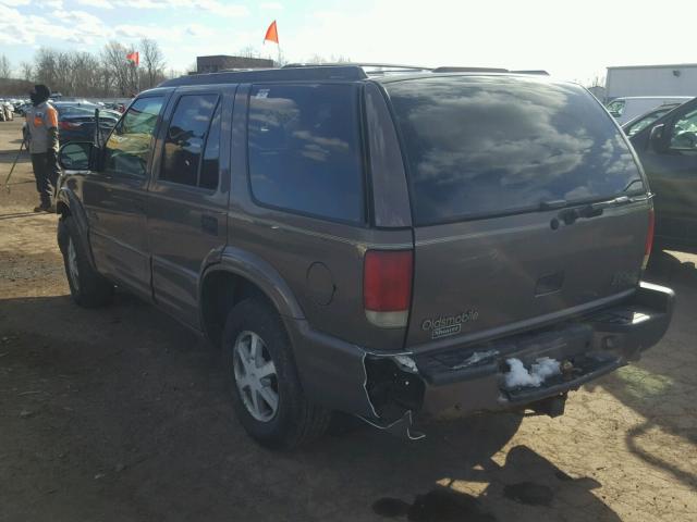 1GHDT13W412151163 - 2001 OLDSMOBILE BRAVADA BROWN photo 3