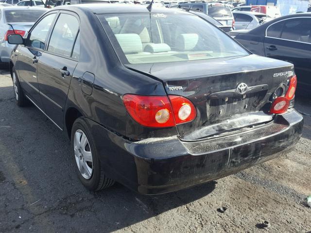 1NXBR30E08Z051090 - 2008 TOYOTA COROLLA CE BLACK photo 3