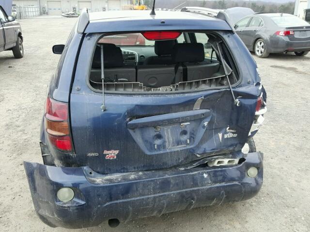 5Y2SM65876Z413407 - 2006 PONTIAC VIBE BLUE photo 9