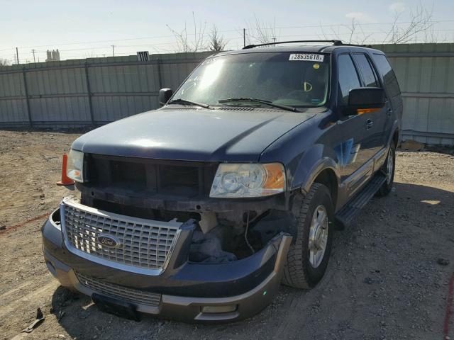 1FMPU18L83LA66334 - 2003 FORD EXPEDITION BLUE photo 2