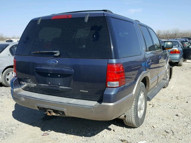 1FMPU18L83LA66334 - 2003 FORD EXPEDITION BLUE photo 4