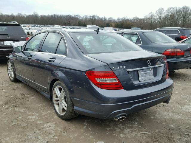 WDDGF8AB9DA759537 - 2013 MERCEDES-BENZ C 300 4MAT GRAY photo 3