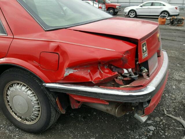 1G6KS52B6PU809233 - 1993 CADILLAC SEVILLE RED photo 9