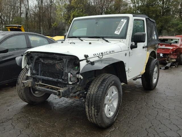 1C4AJWAG1EL155498 - 2014 JEEP WRANGLER S WHITE photo 2