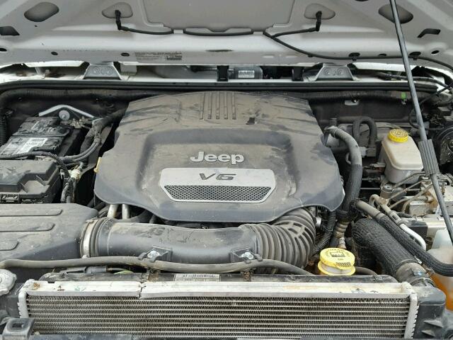 1C4AJWAG1EL155498 - 2014 JEEP WRANGLER S WHITE photo 7