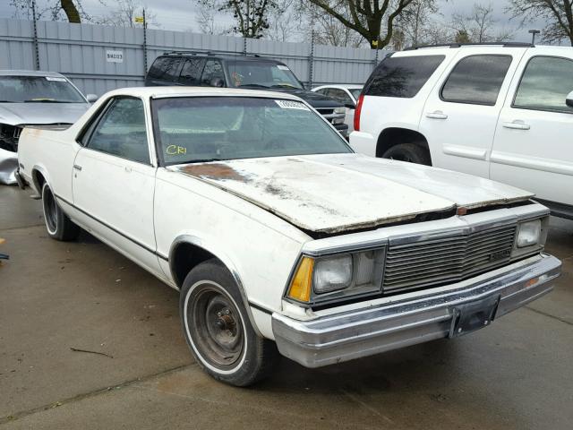 1W80AAZ414408 - 1980 CHEVROLET EL CAMINO WHITE photo 1