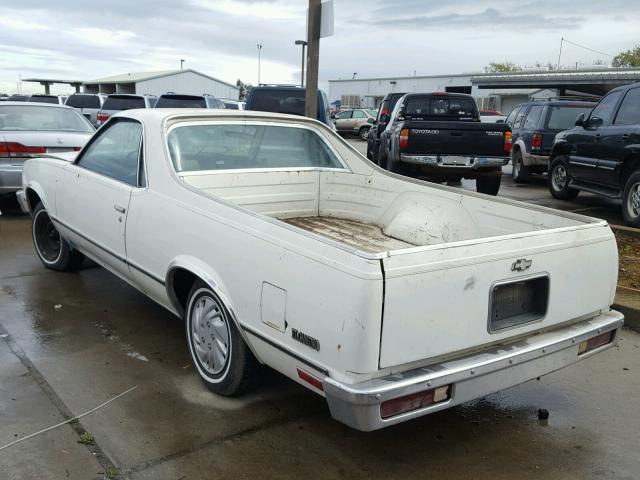 1W80AAZ414408 - 1980 CHEVROLET EL CAMINO WHITE photo 3