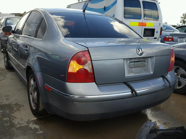 WVWPD63B04P158354 - 2004 VOLKSWAGEN PASSAT GLS GRAY photo 3