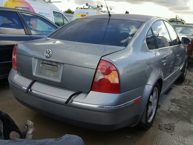 WVWPD63B04P158354 - 2004 VOLKSWAGEN PASSAT GLS GRAY photo 4