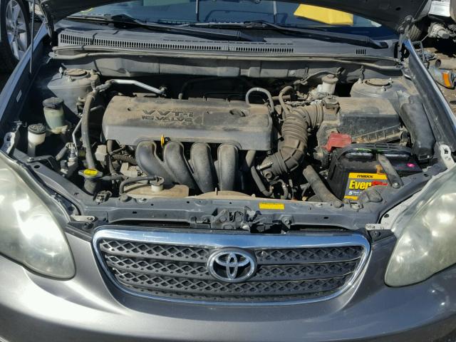 1NXBR32E97Z775100 - 2007 TOYOTA COROLLA CE GRAY photo 7