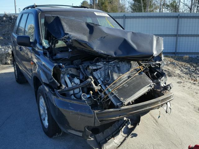 2HKYF18127H519374 - 2007 HONDA PILOT LX BLACK photo 9