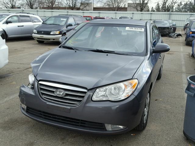 KMHDU46D57U268905 - 2007 HYUNDAI ELANTRA GL GRAY photo 2