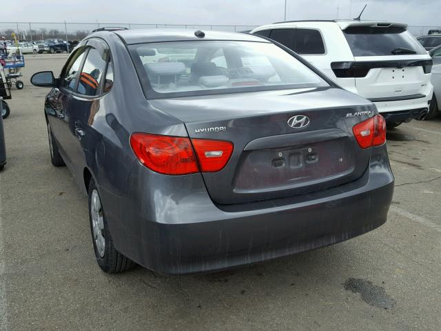 KMHDU46D57U268905 - 2007 HYUNDAI ELANTRA GL GRAY photo 3