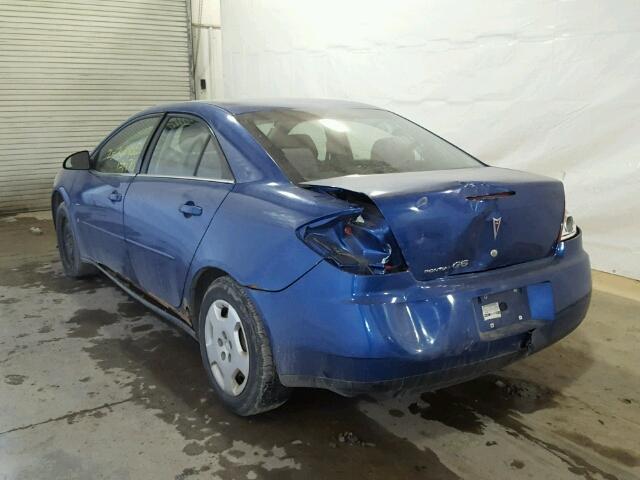 1G2ZF58B674232036 - 2007 PONTIAC G6 VALUE L BLUE photo 3