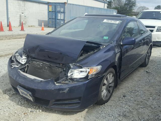 2HGFG1B8XAH516556 - 2010 HONDA CIVIC EX BLUE photo 2