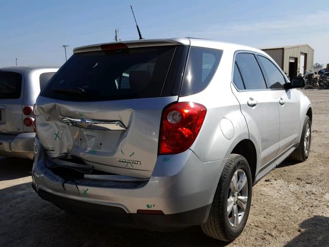 2GNALBEC5B1163686 - 2011 CHEVROLET EQUINOX LS SILVER photo 4