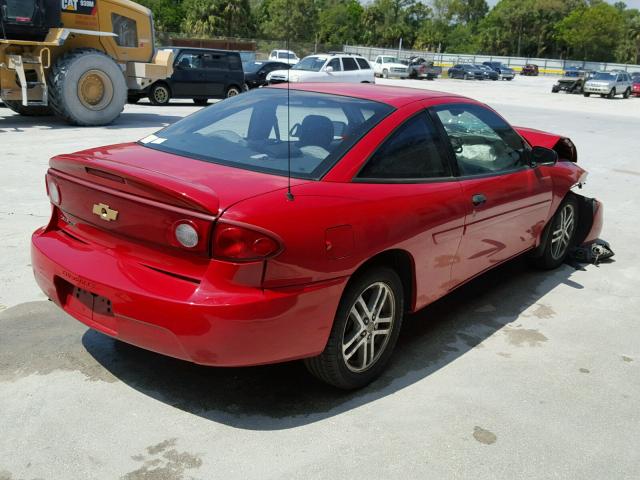 1G1JC12F757139083 - 2005 CHEVROLET CAVALIER RED photo 4