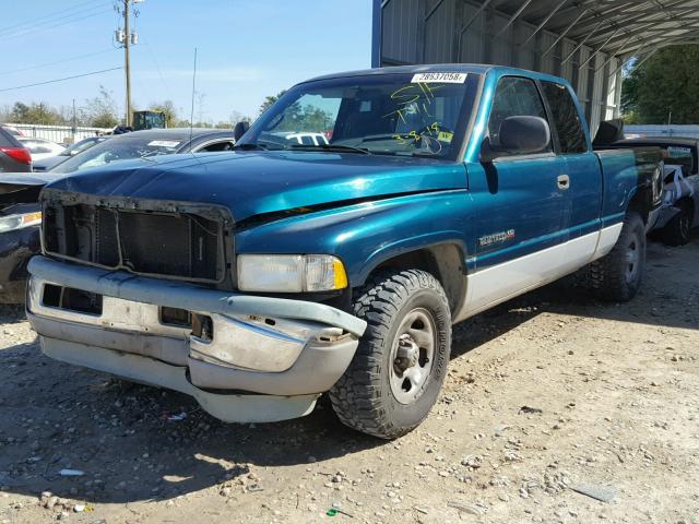 3B7HC12Y2XG132847 - 1999 DODGE RAM 1500 GREEN photo 2