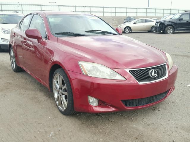 JTHBE262465003928 - 2006 LEXUS IS 350 MAROON photo 1