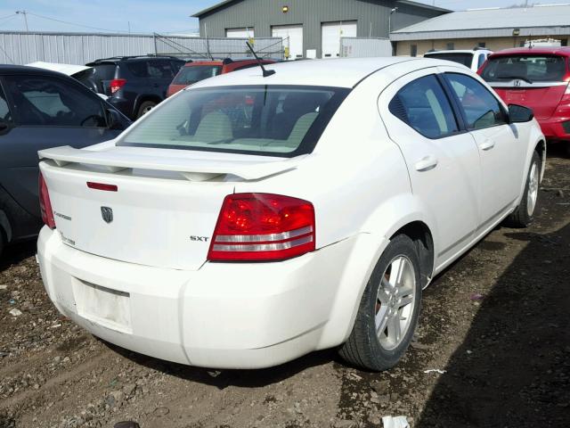 1B3LC56K58N298880 - 2008 DODGE AVENGER SX WHITE photo 4