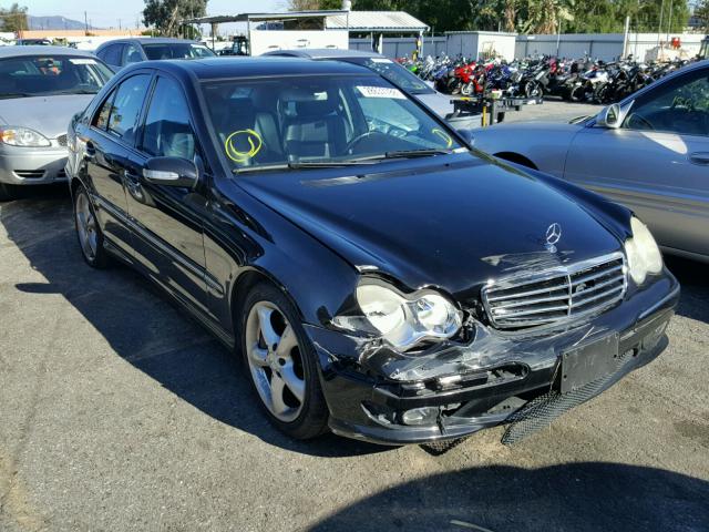 WDBRF52H36F734982 - 2006 MERCEDES-BENZ C GENERATI BLACK photo 1