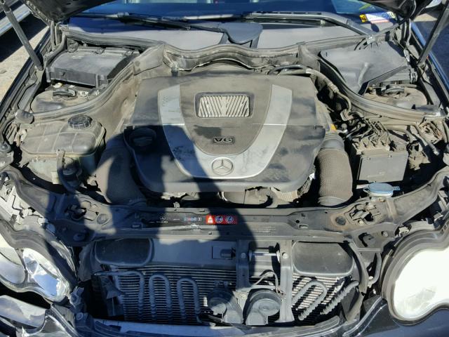 WDBRF52H36F734982 - 2006 MERCEDES-BENZ C GENERATI BLACK photo 7