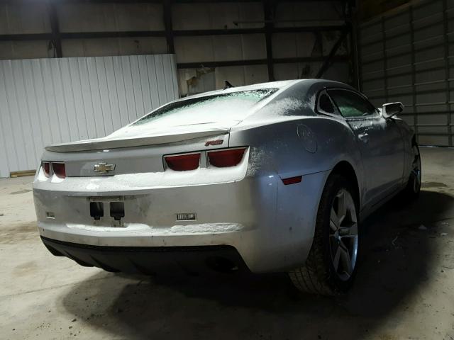 2G1FC1EV3A9104431 - 2010 CHEVROLET CAMARO LT SILVER photo 4