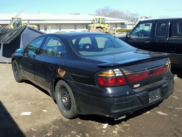 1G2HY54K314264297 - 2001 PONTIAC BONNEVILLE BLACK photo 3