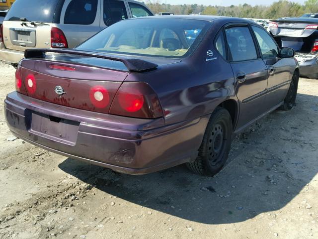 2G1WH55KXY9307941 - 2000 CHEVROLET IMPALA LS PURPLE photo 4