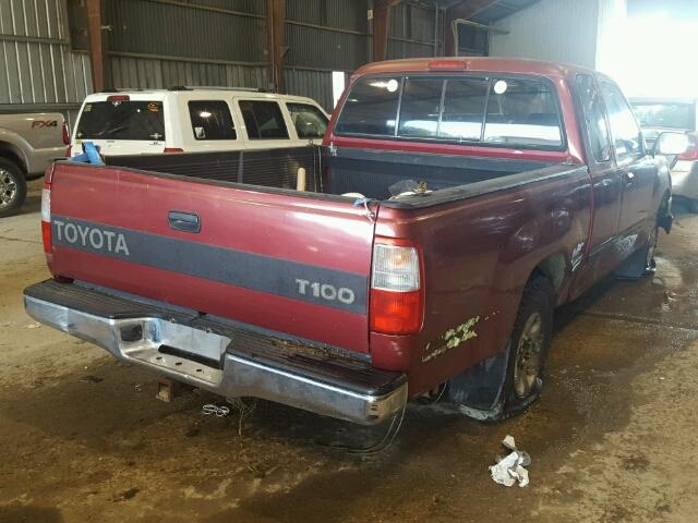 JT4TN12D7T0023381 - 1996 TOYOTA T100 XTRAC RED photo 4