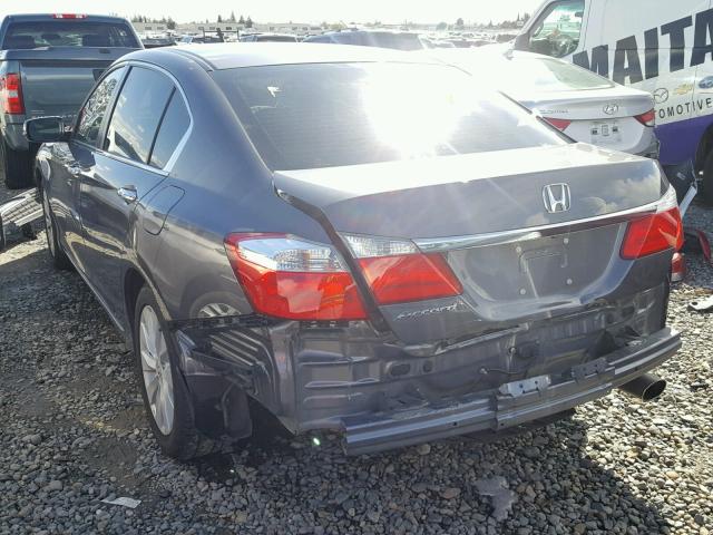 1HGCR2F71FA002881 - 2015 HONDA ACCORD EX GRAY photo 3