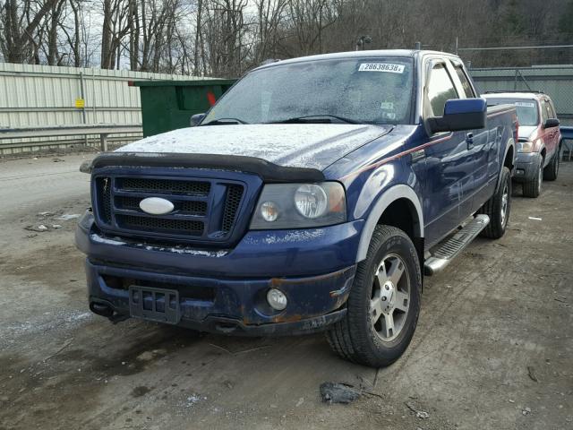 1FTPX14V27FA92290 - 2007 FORD F150 BLUE photo 2