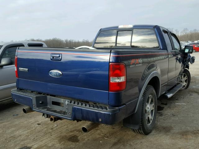 1FTPX14V27FA92290 - 2007 FORD F150 BLUE photo 4