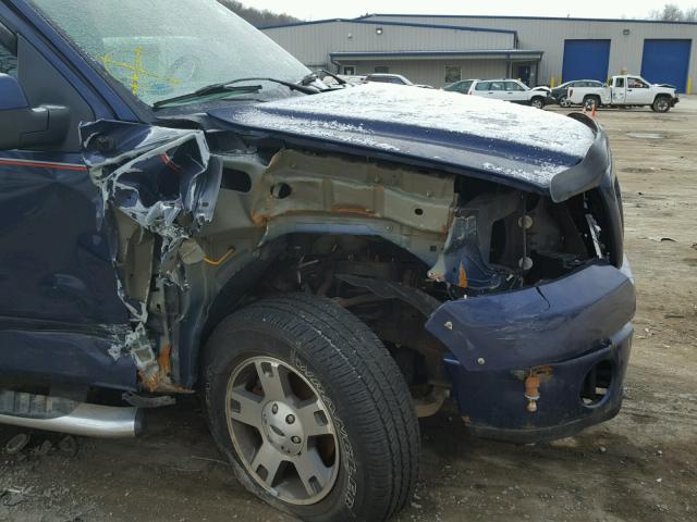 1FTPX14V27FA92290 - 2007 FORD F150 BLUE photo 9